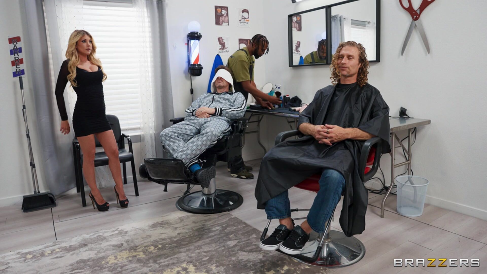 Riding Cock At The Barbershop