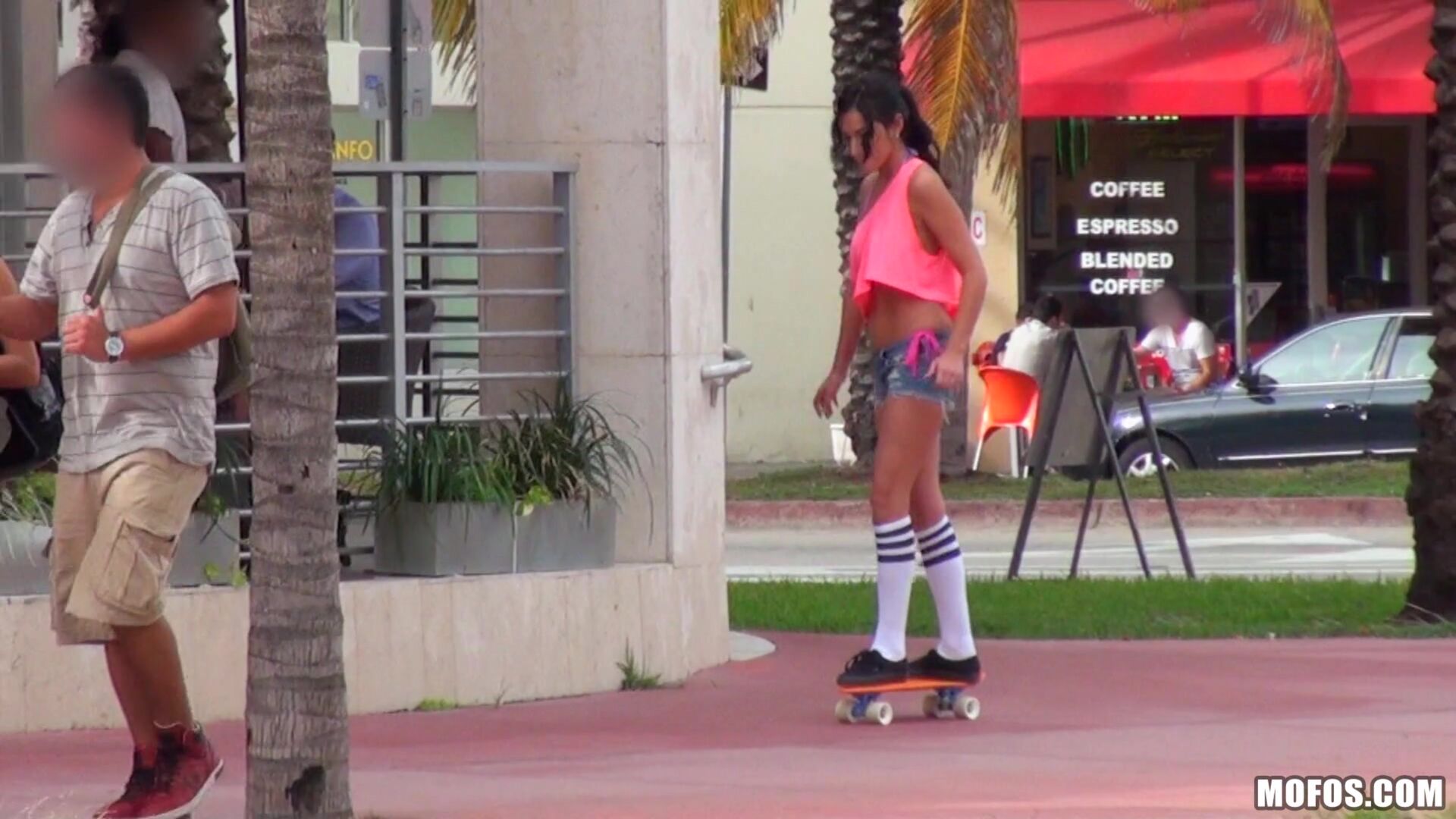 Sexy Skateboarding Teen