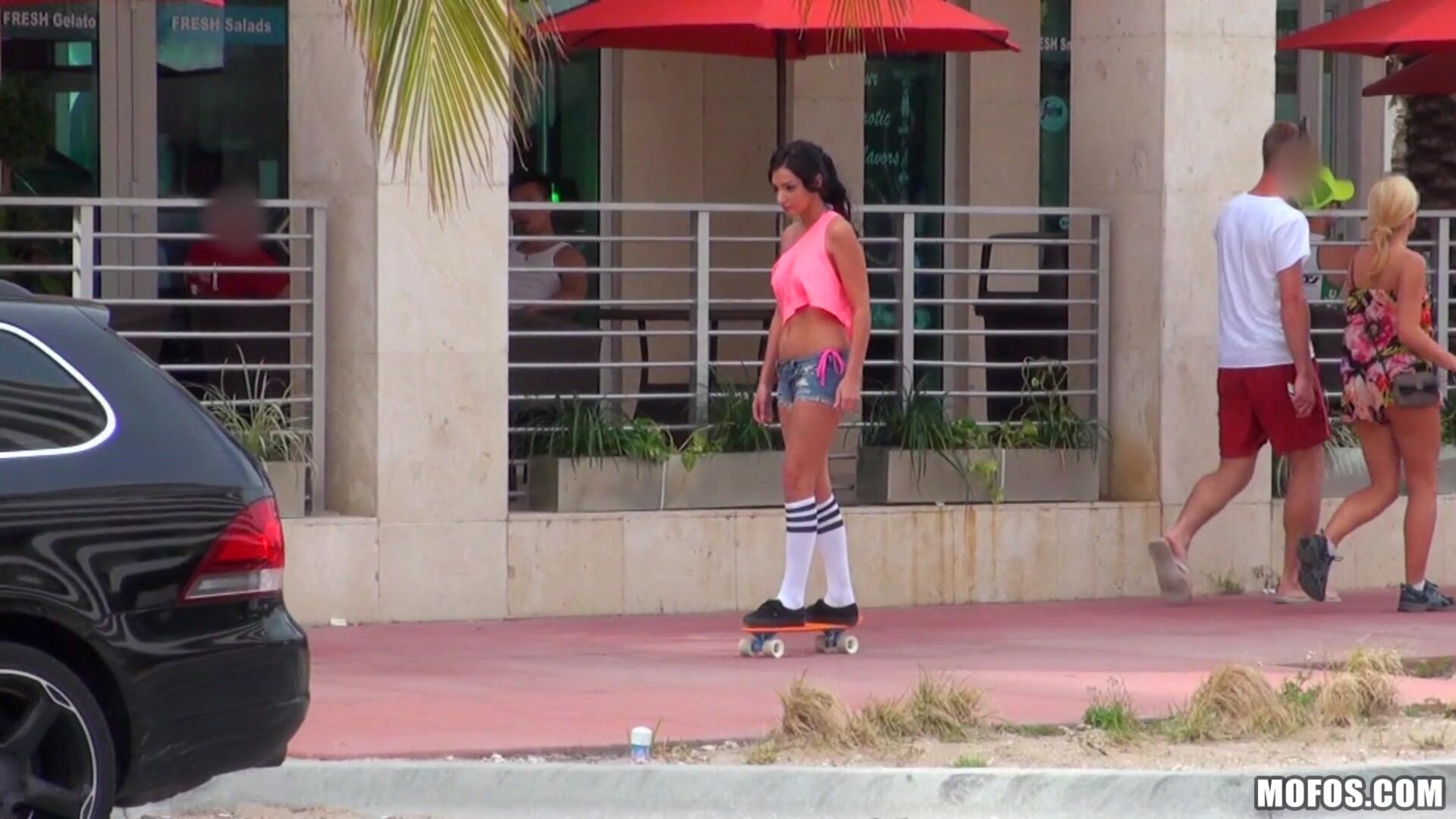 Sexy Skateboarding Teen