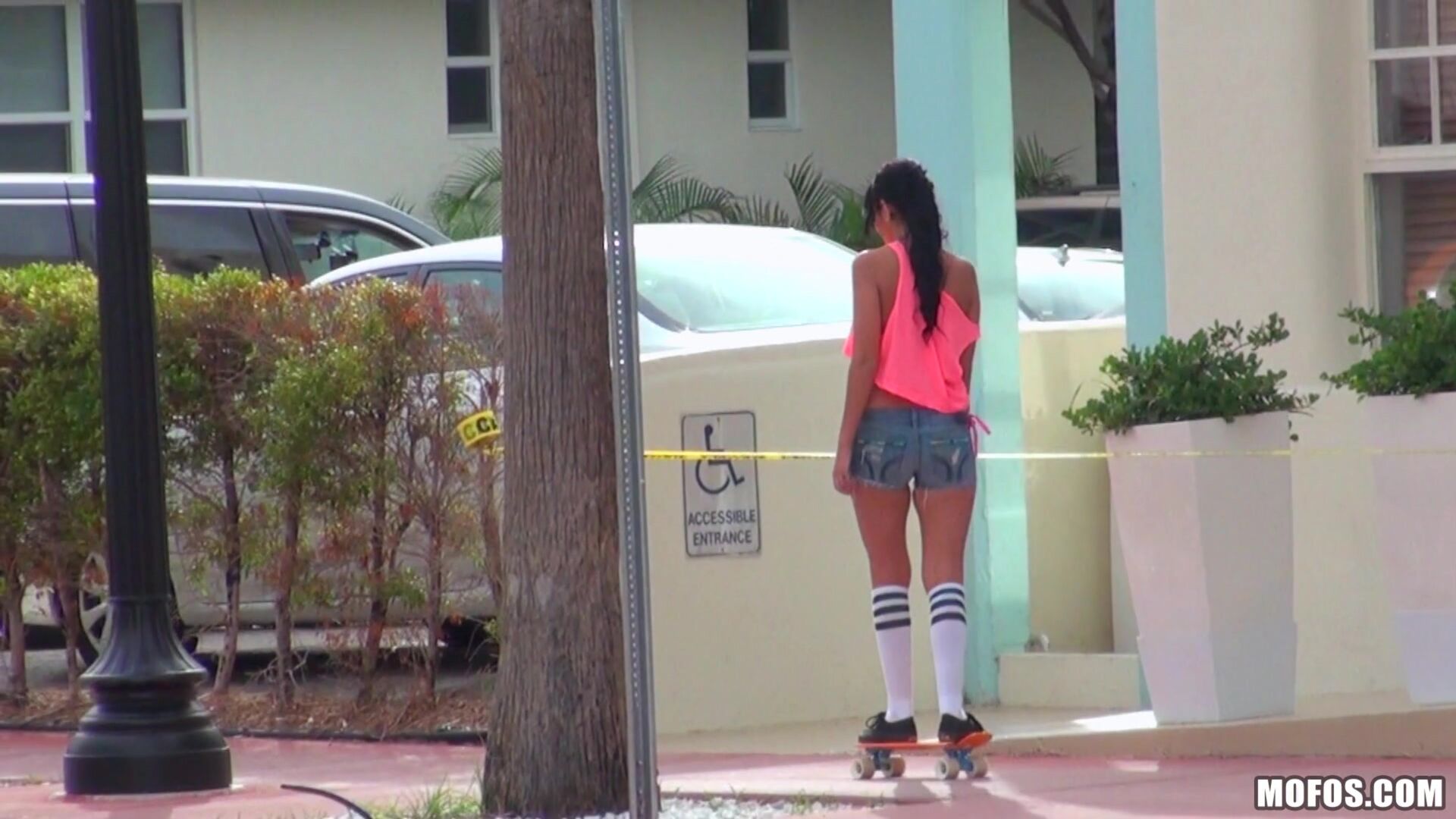Sexy Skateboarding Teen