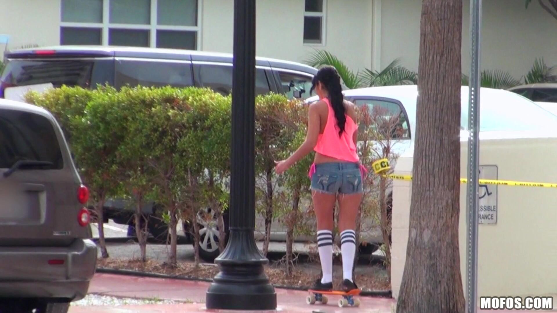 Sexy Skateboarding Teen