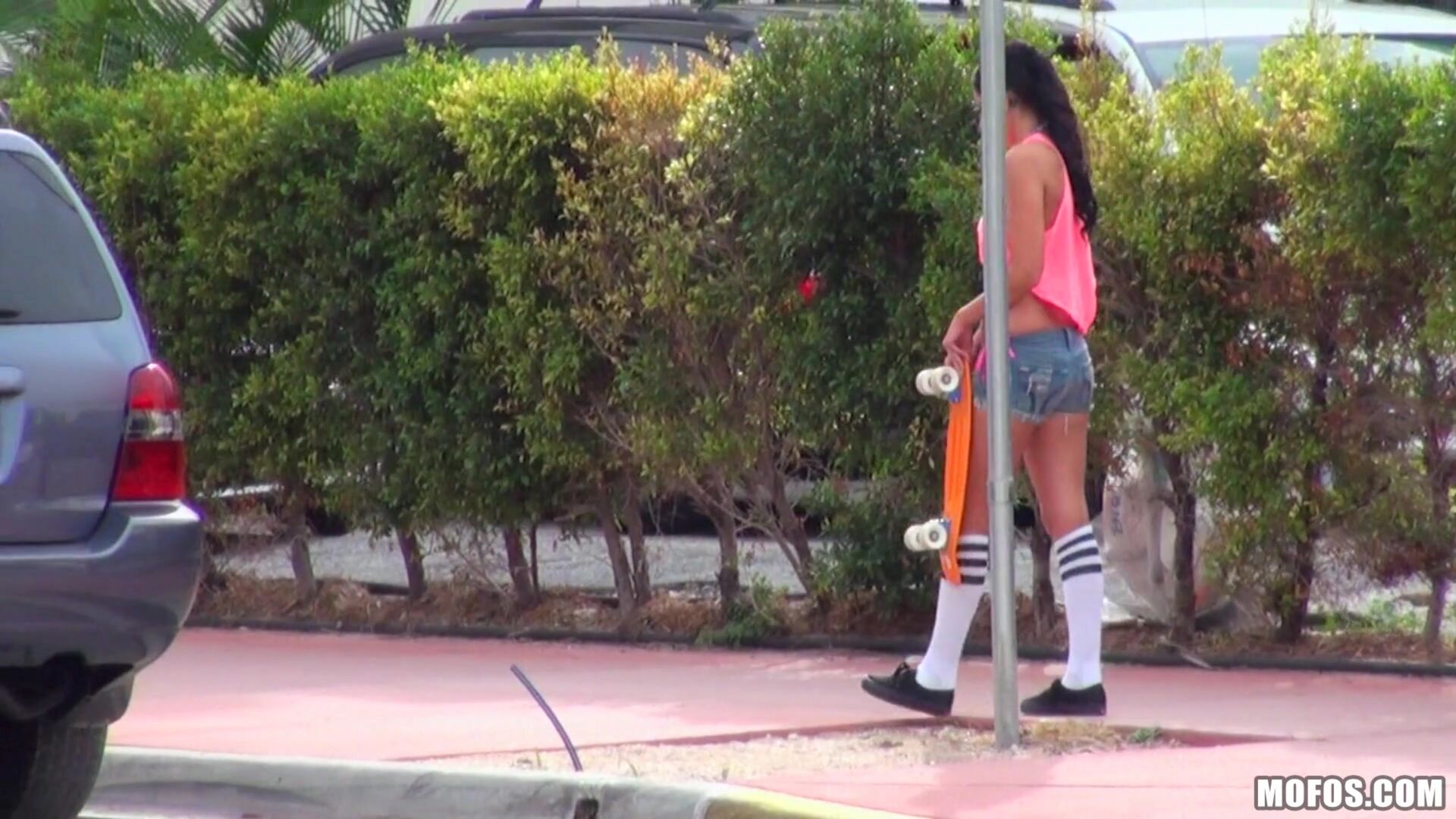 Sexy Skateboarding Teen