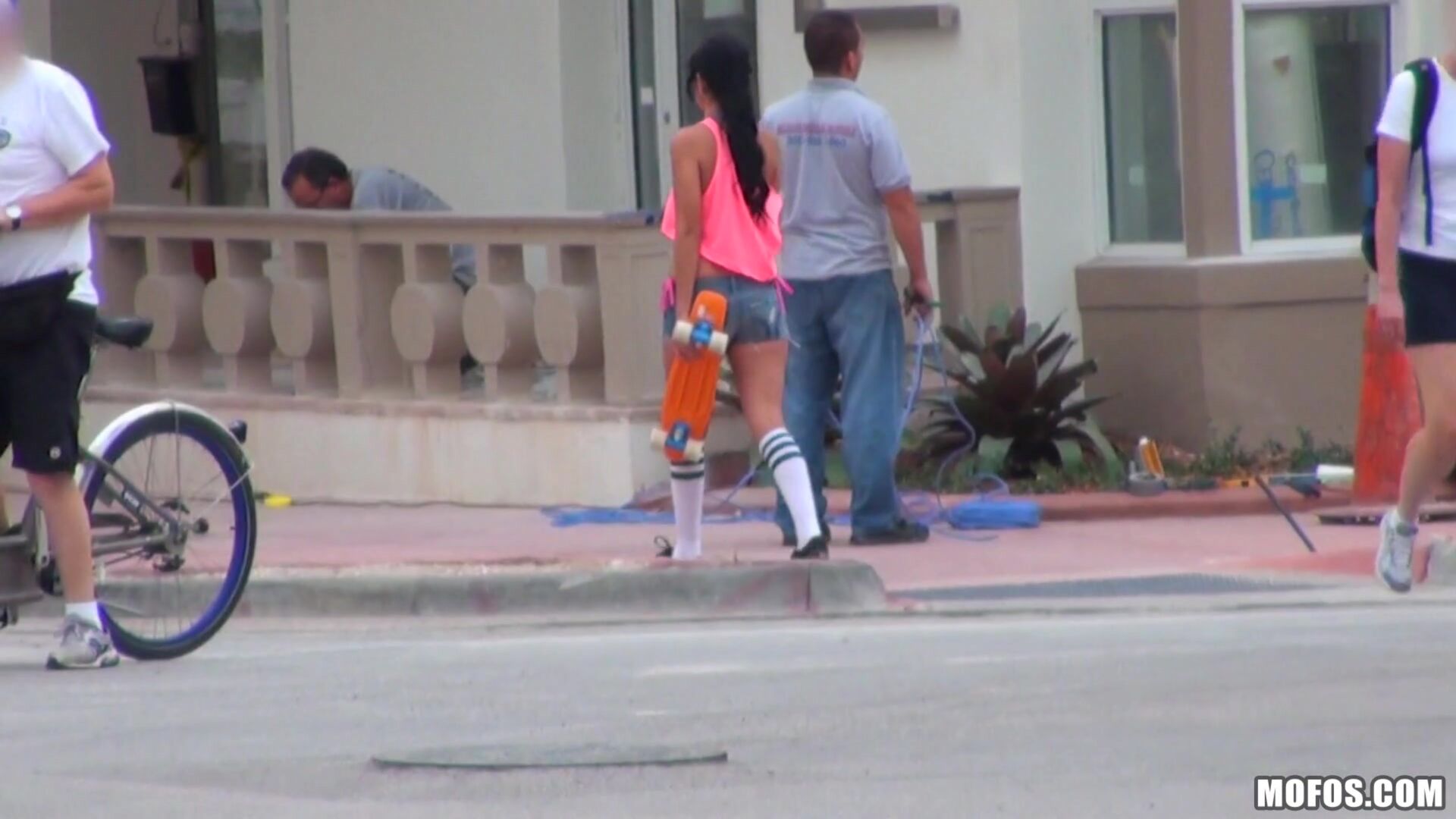 Sexy Skateboarding Teen