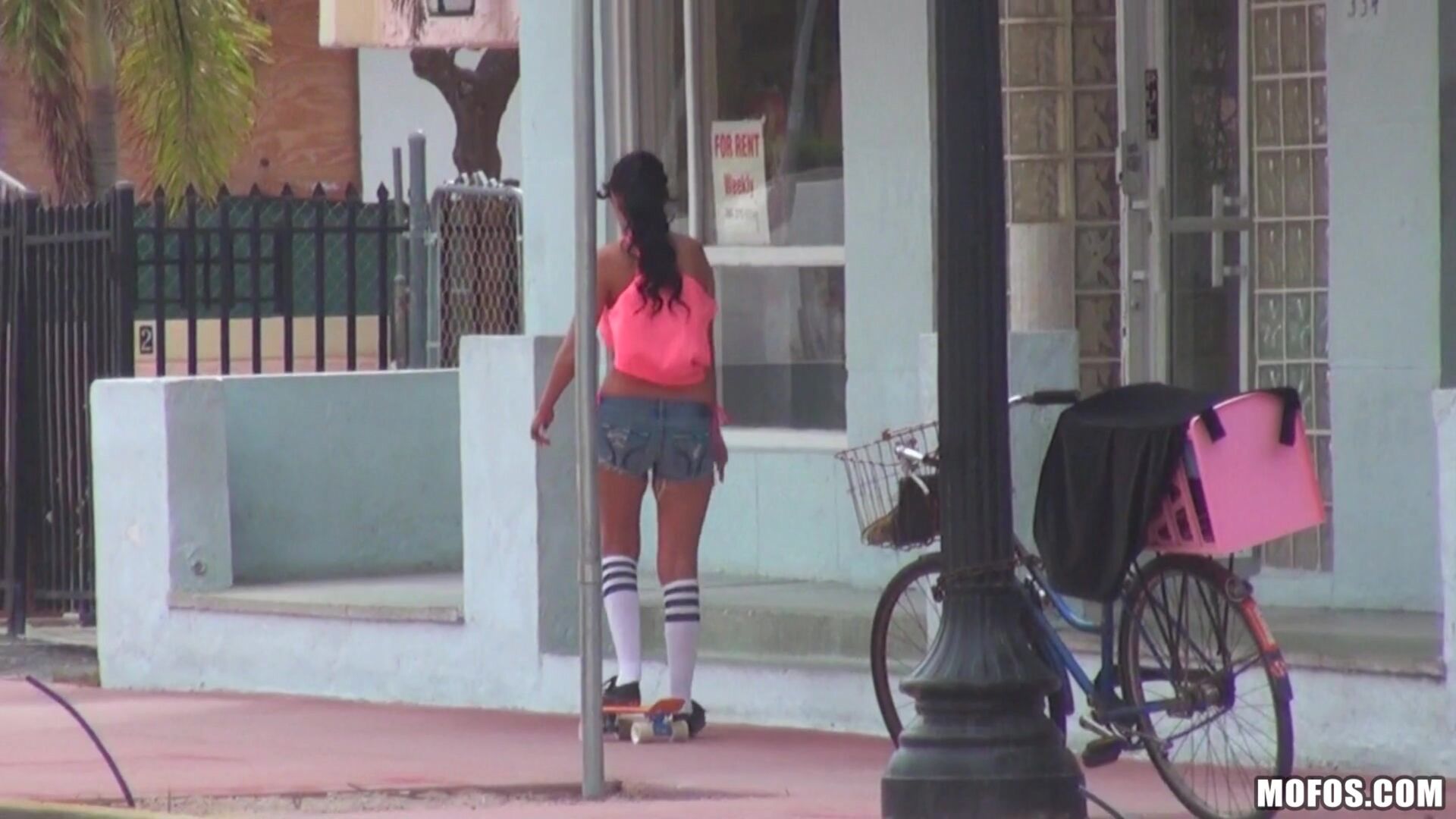 Sexy Skateboarding Teen