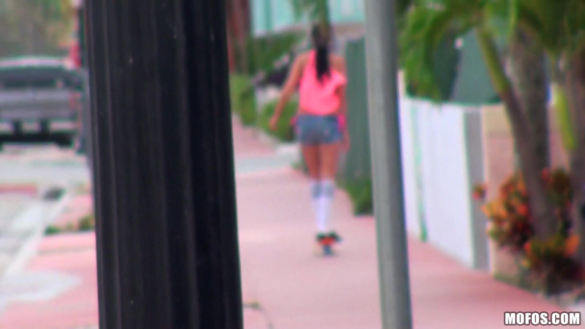 Sexy Skateboarding Teen