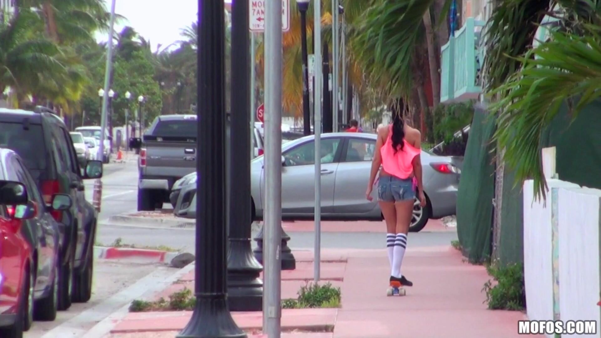 Sexy Skateboarding Teen