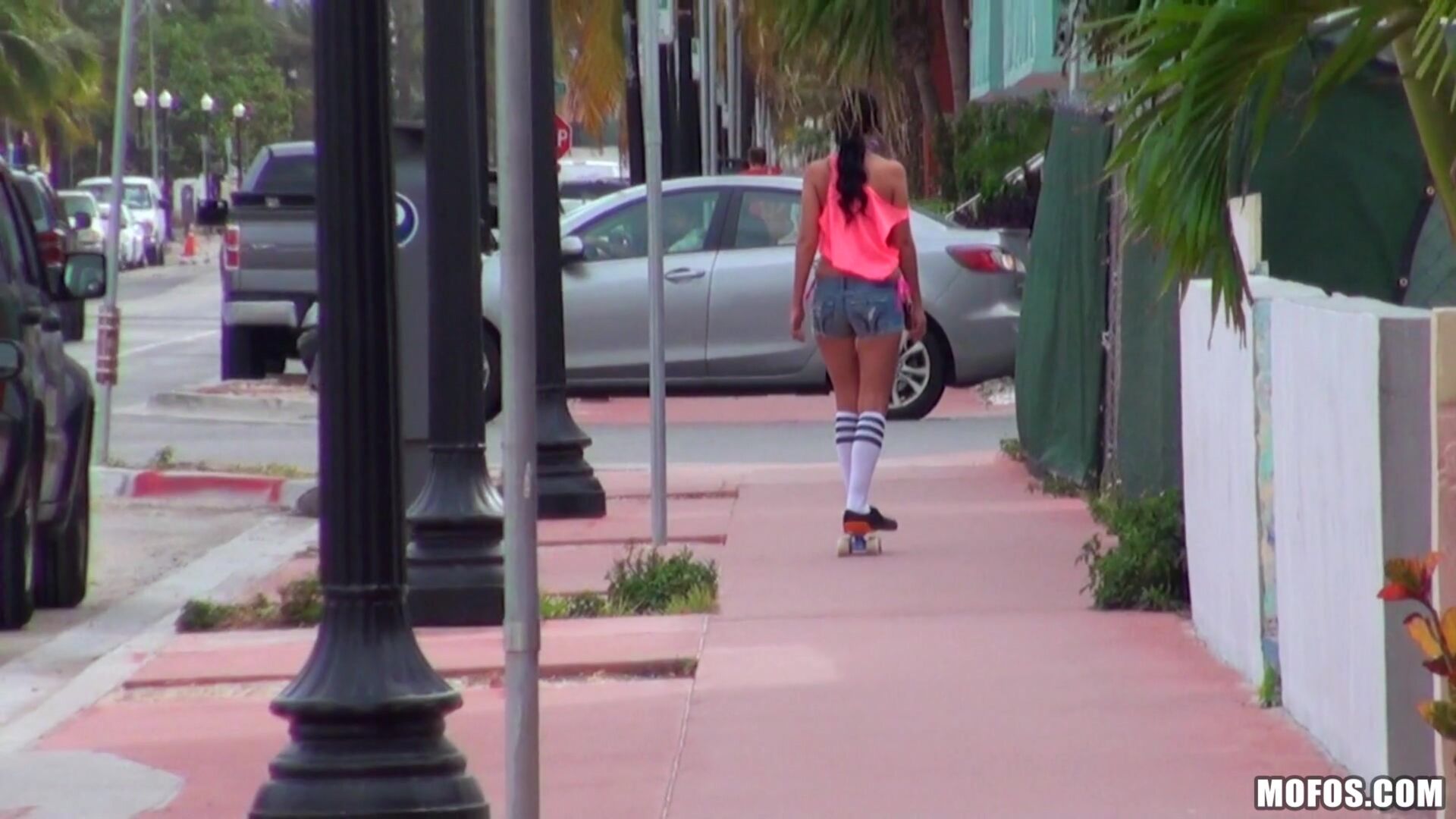 Sexy Skateboarding Teen