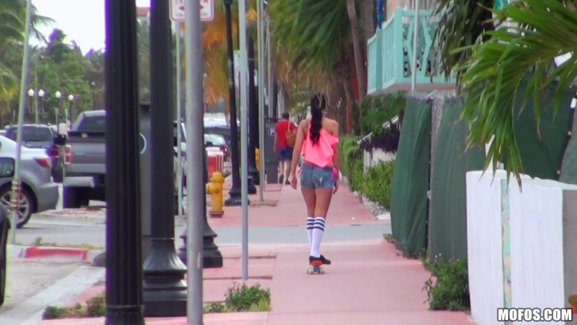 Sexy Skateboarding Teen