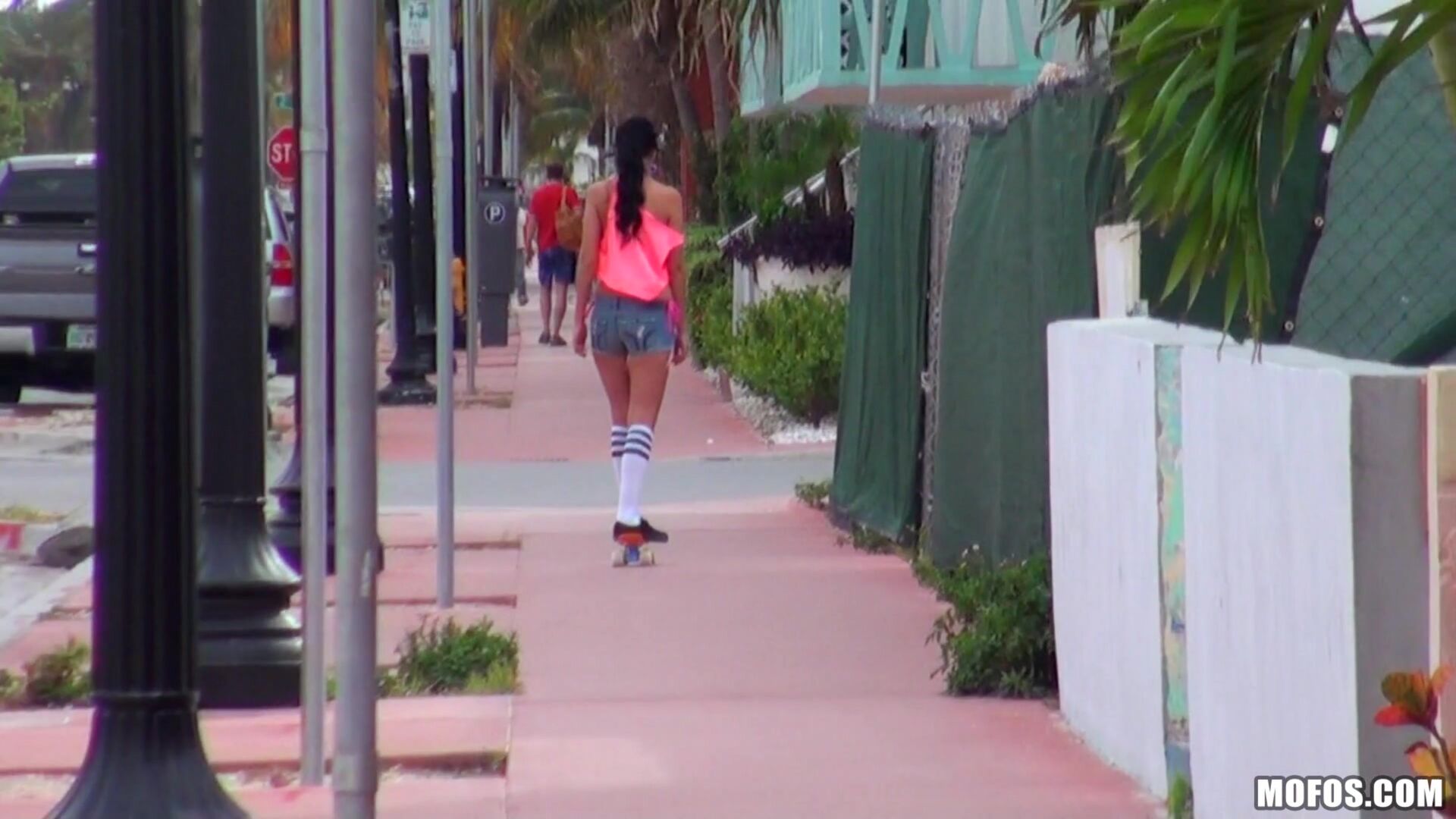 Sexy Skateboarding Teen