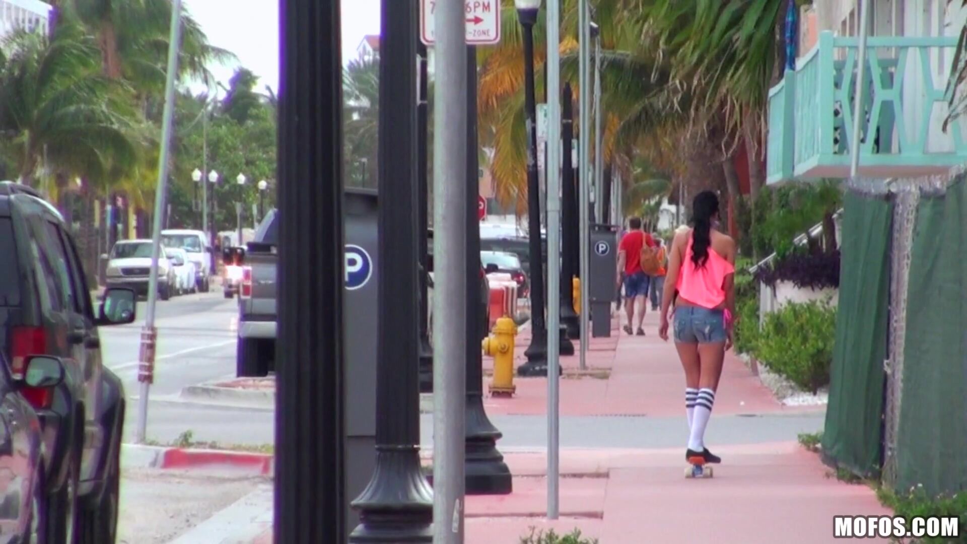 Sexy Skateboarding Teen