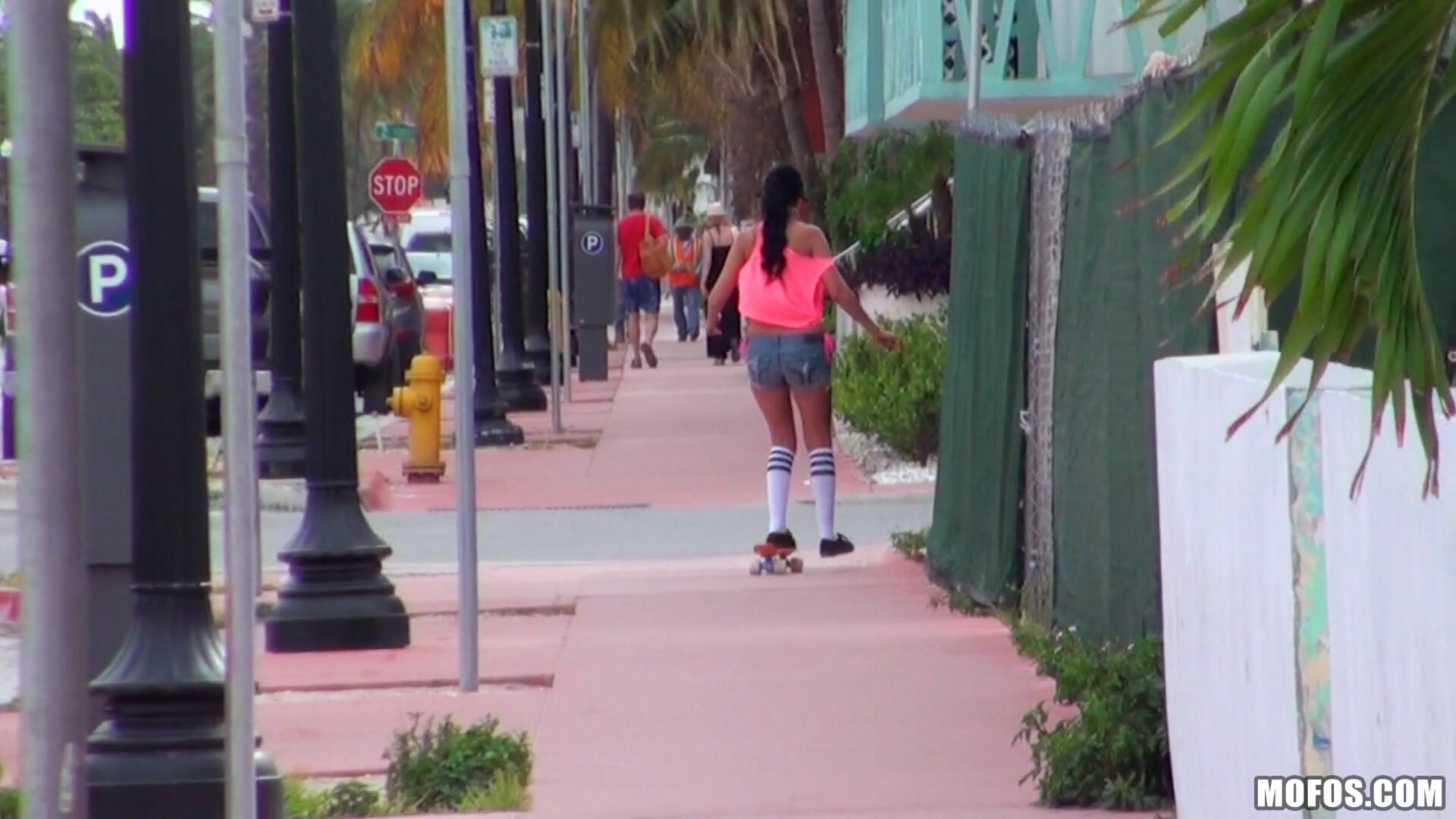 Sexy Skateboarding Teen