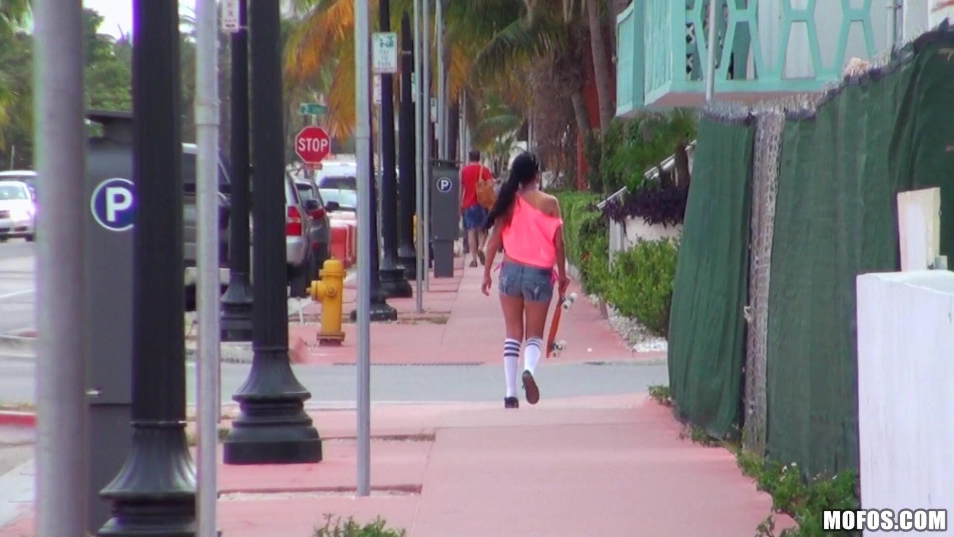 Sexy Skateboarding Teen