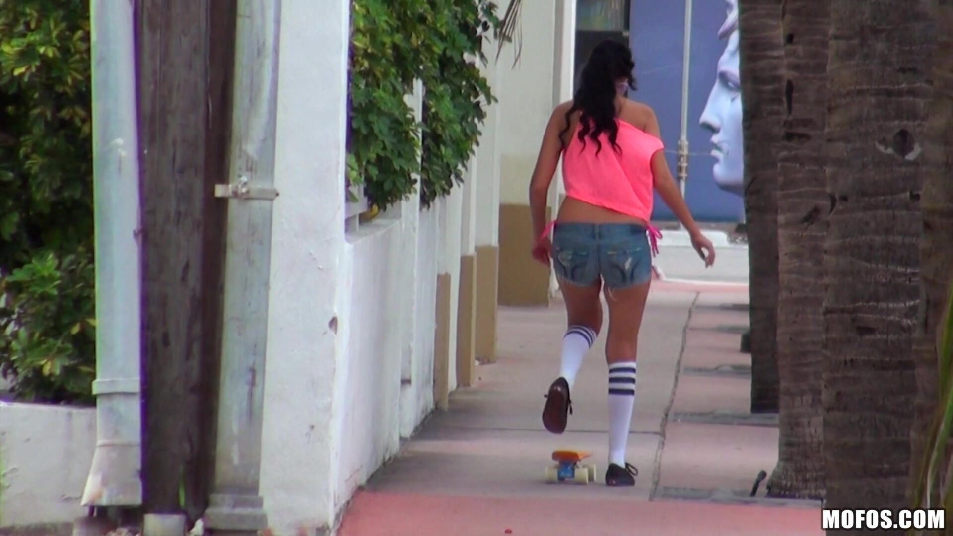 Sexy Skateboarding Teen