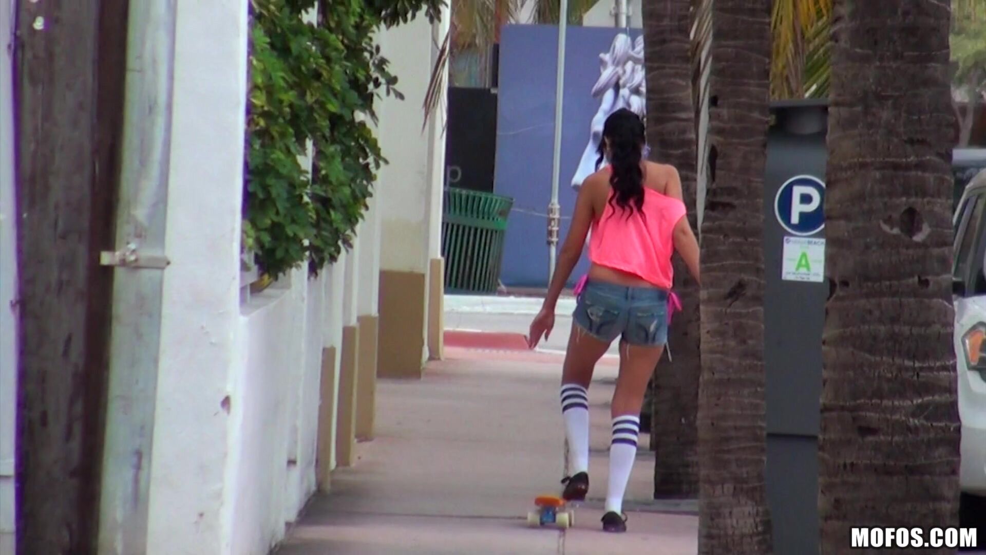 Sexy Skateboarding Teen