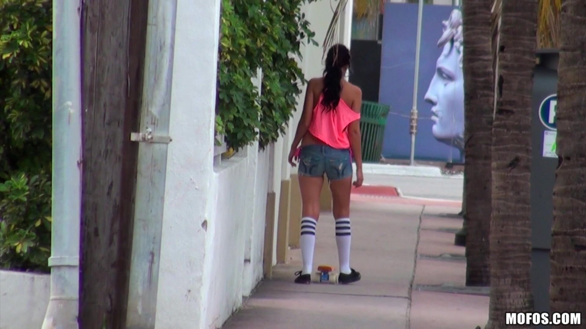 Sexy Skateboarding Teen