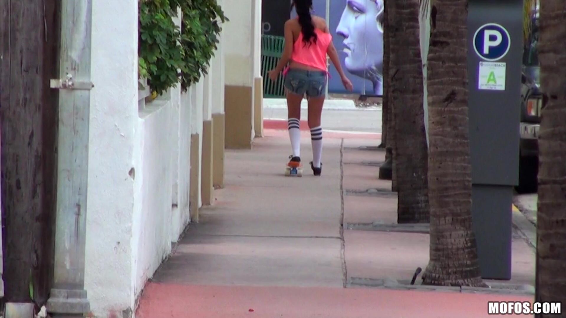 Sexy Skateboarding Teen