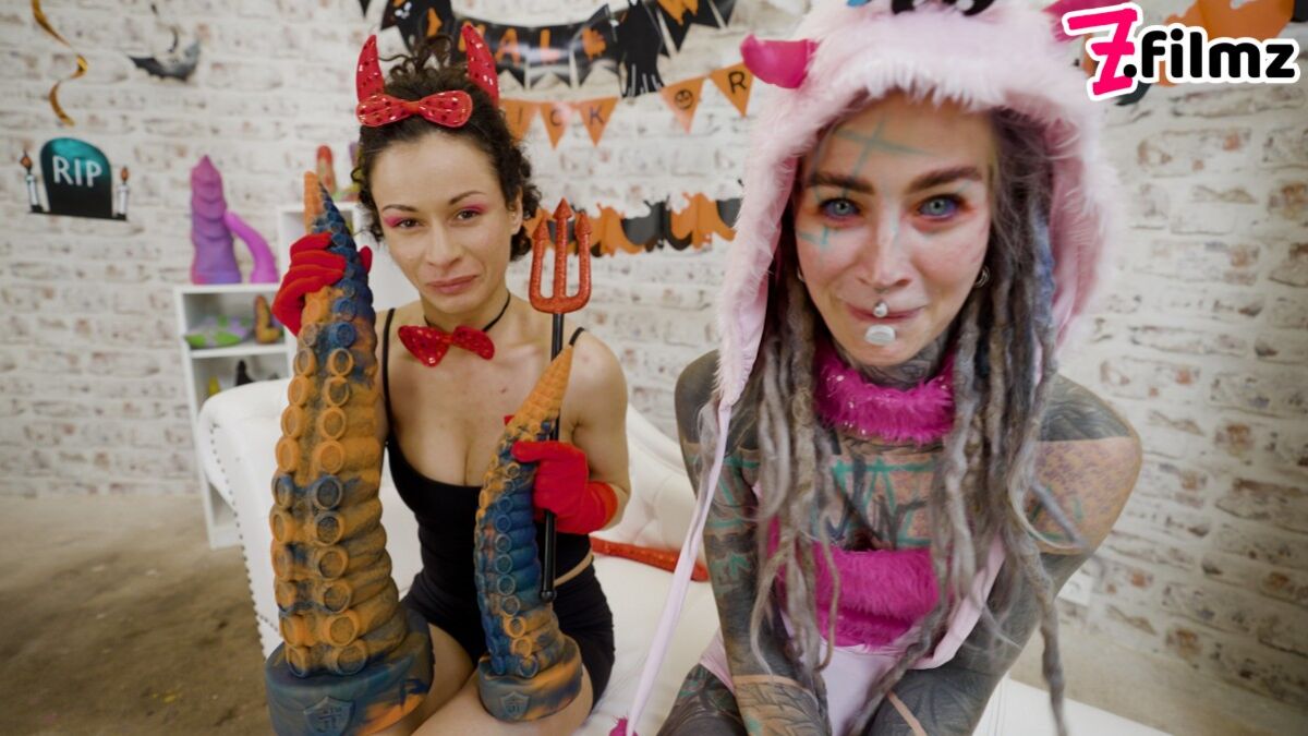 The Girls Have Planned a Scary Halloween