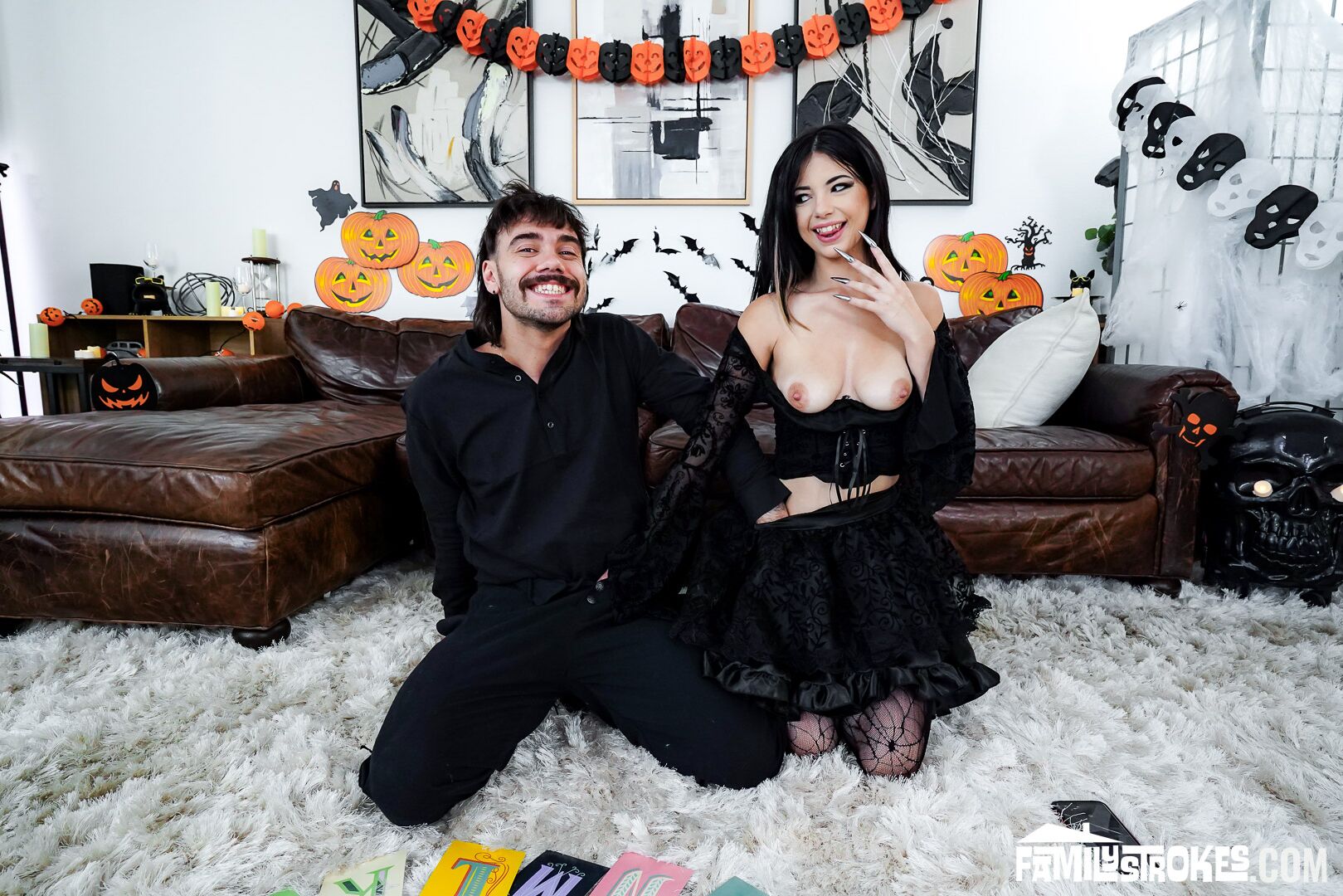 Asteria’s Wicked Halloween: Goth Siblings Summon the Ouija Demon!