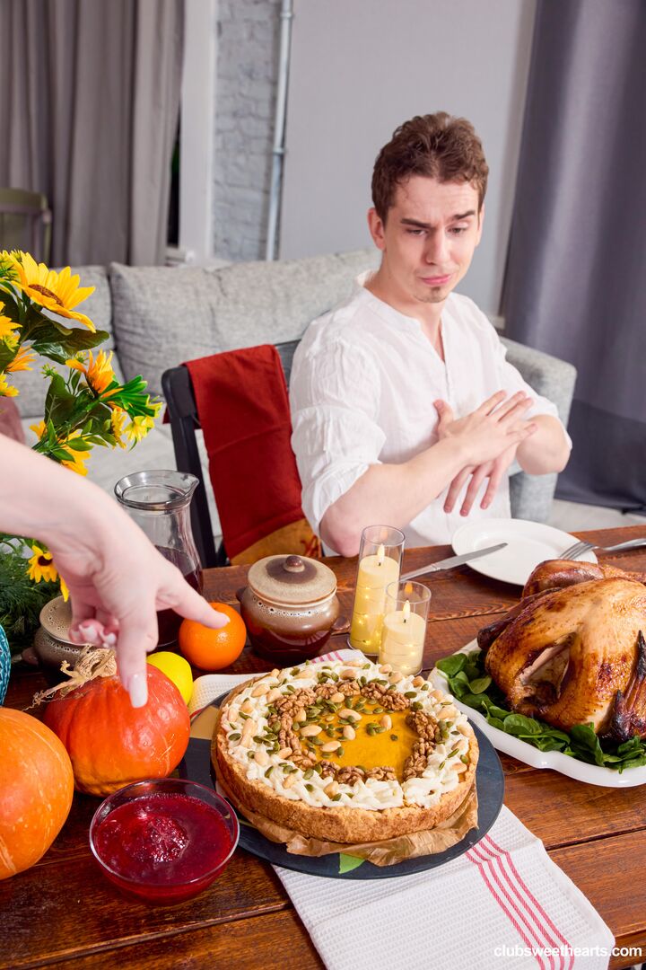 Pussy stuffing for Thanksgiving