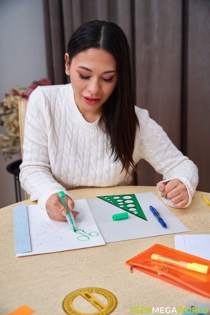 Students at the table