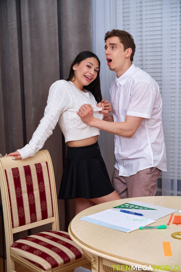 Students at the table