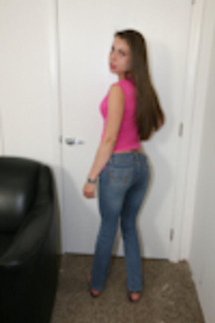 Petite girl comes by for casting