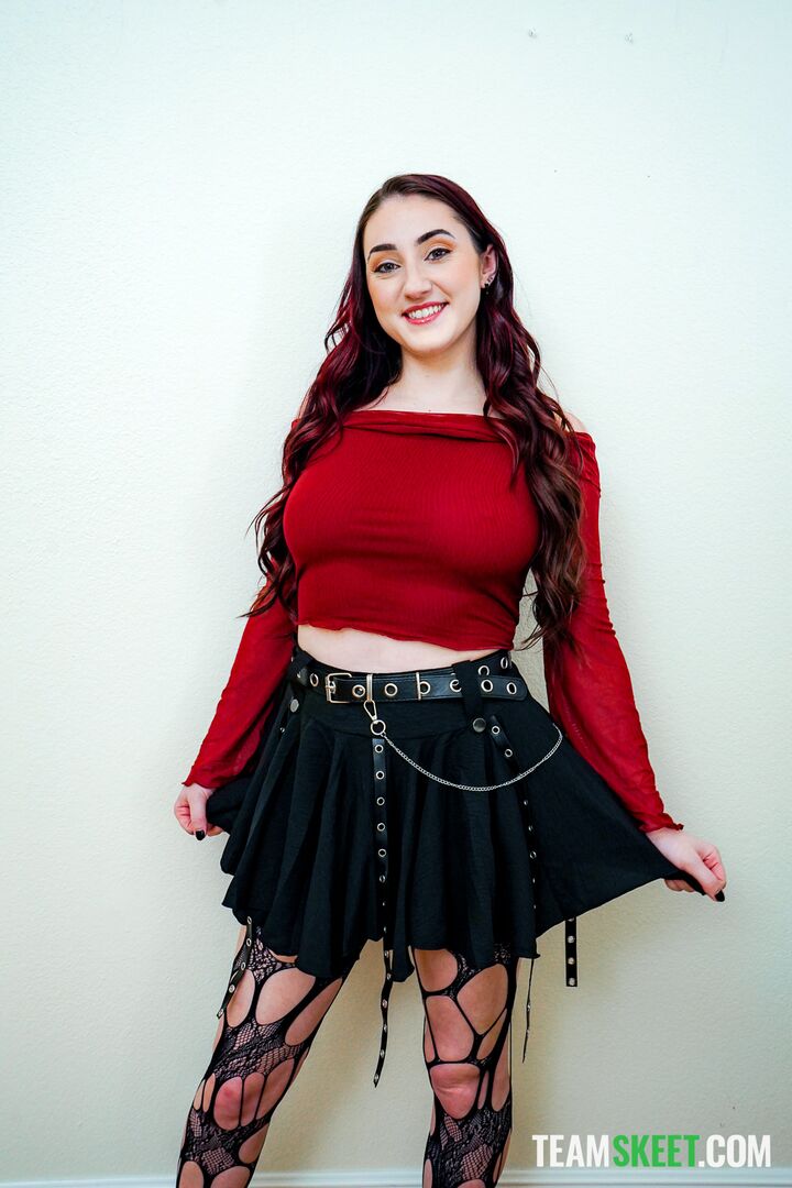 My First: Virgin Goth Girl Doxy Has the Creamiest Panties