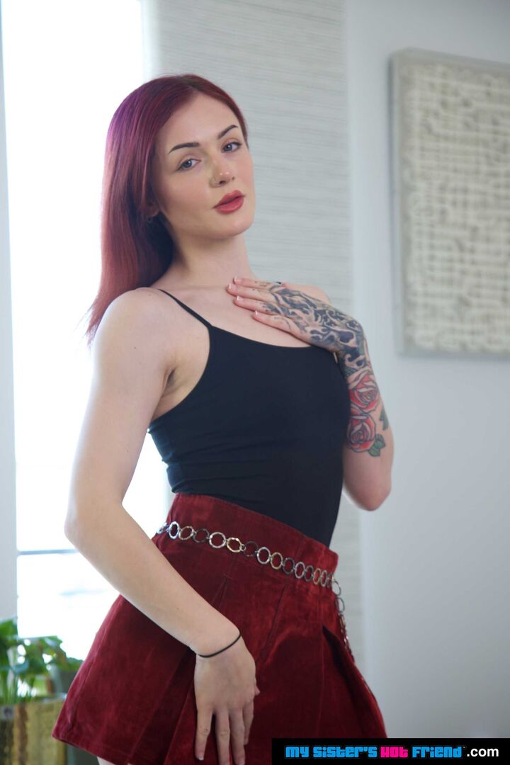Sexy Rosalyn Spinx knows her friend's brother wants her wet pussy, and now is finally the one and only chance he'll get