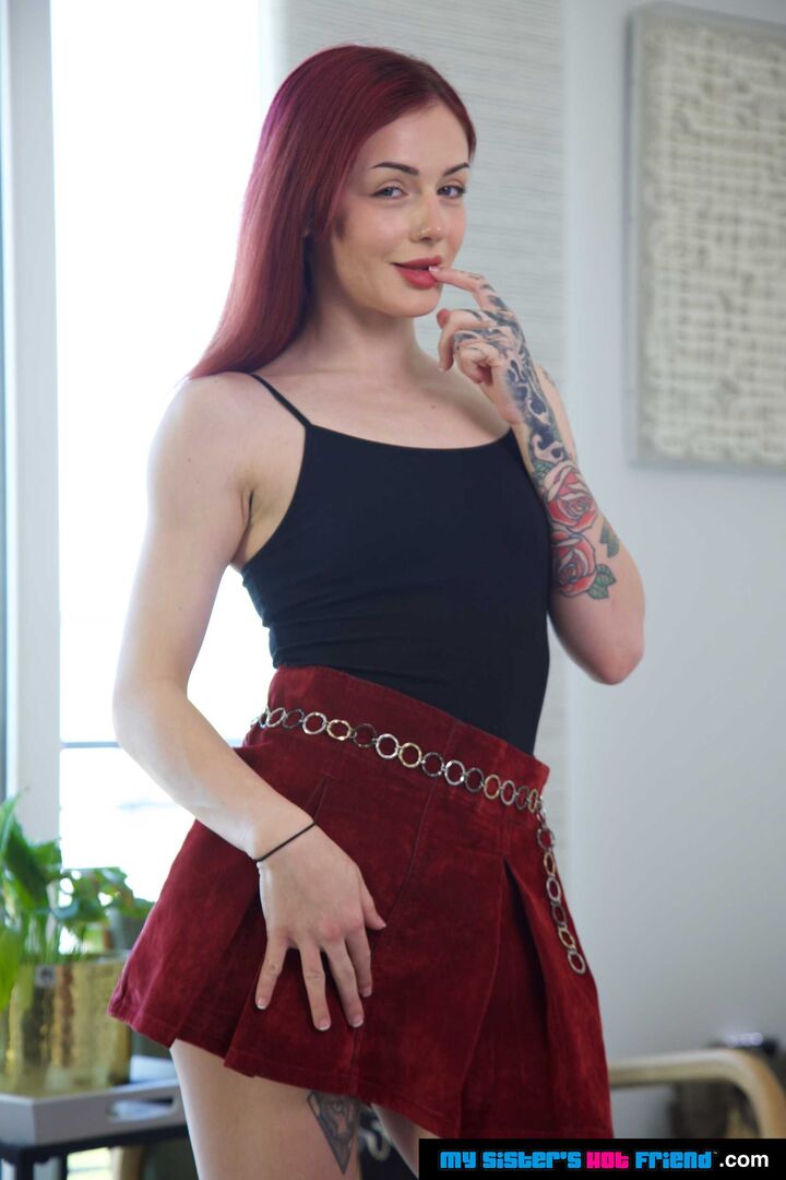 Sexy Rosalyn Spinx knows her friend's brother wants her wet pussy, and now is finally the one and only chance he'll get