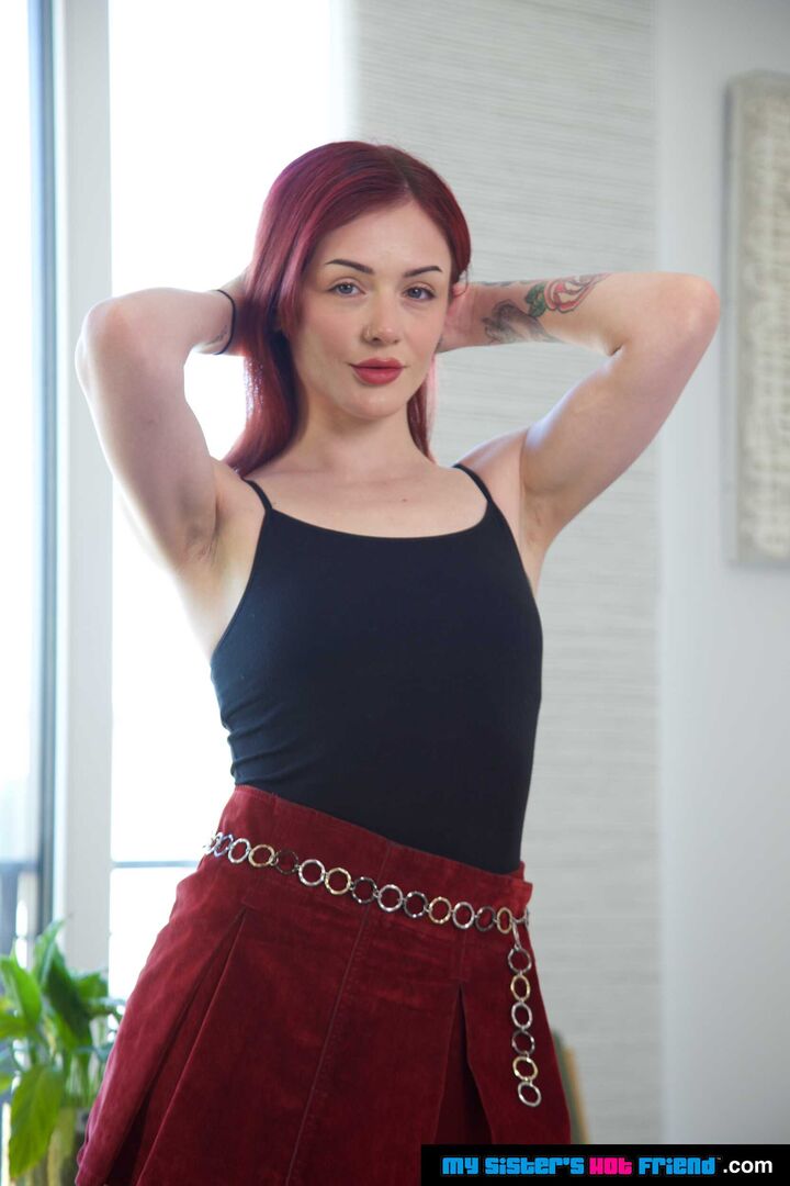 Sexy Rosalyn Spinx knows her friend's brother wants her wet pussy, and now is finally the one and only chance he'll get