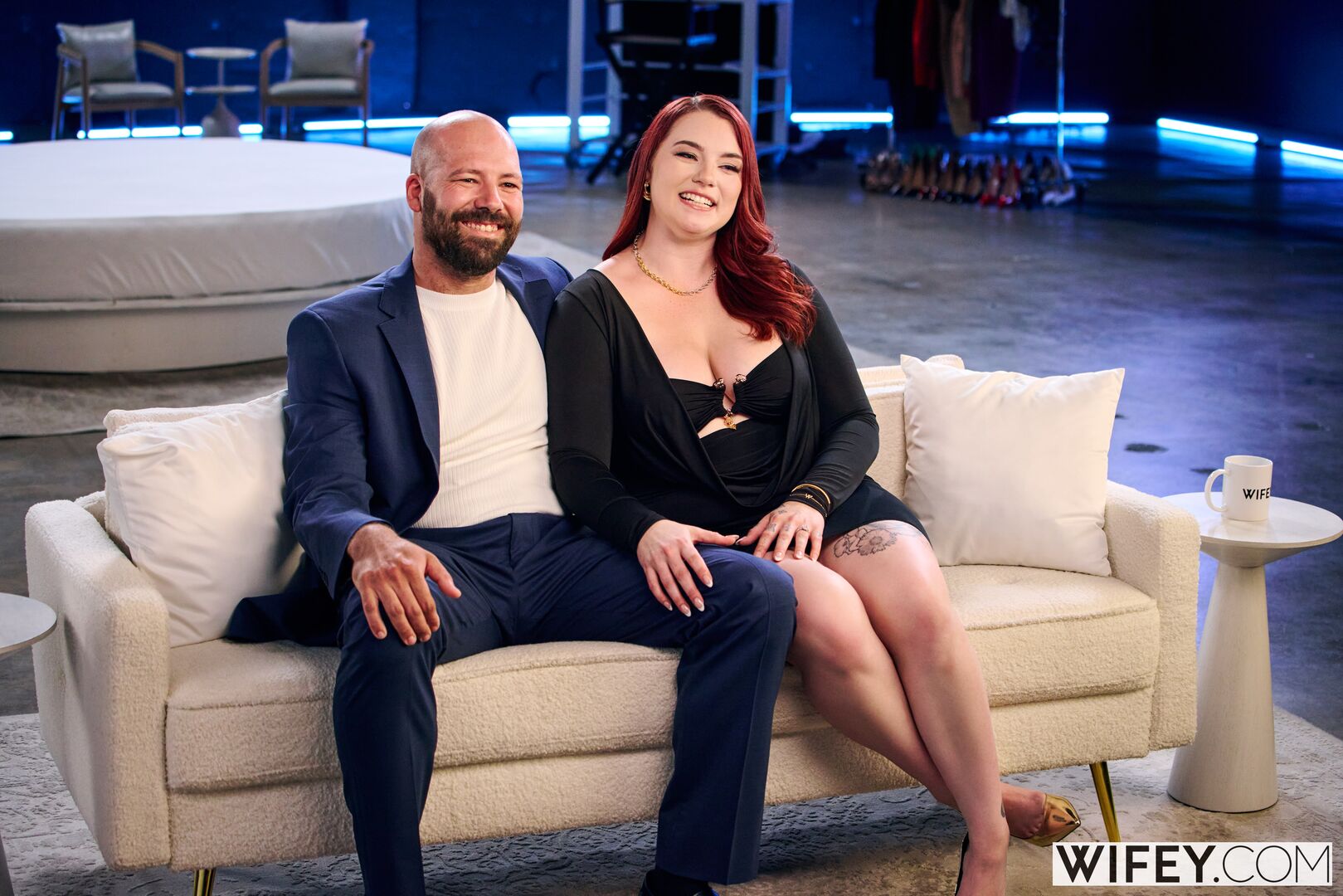 Red Rose And James - Curvy Redhead Gets Stretched Out By BBC