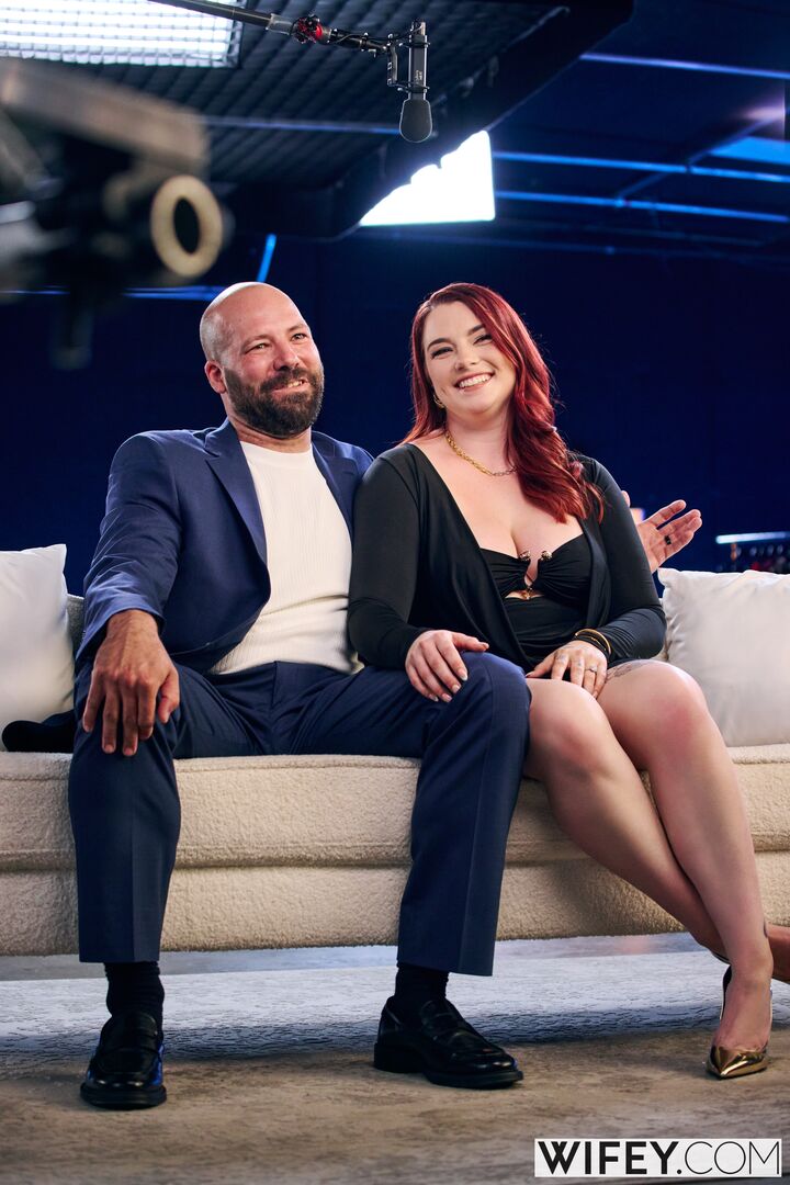 Red Rose And James - Curvy Redhead Gets Stretched Out By BBC