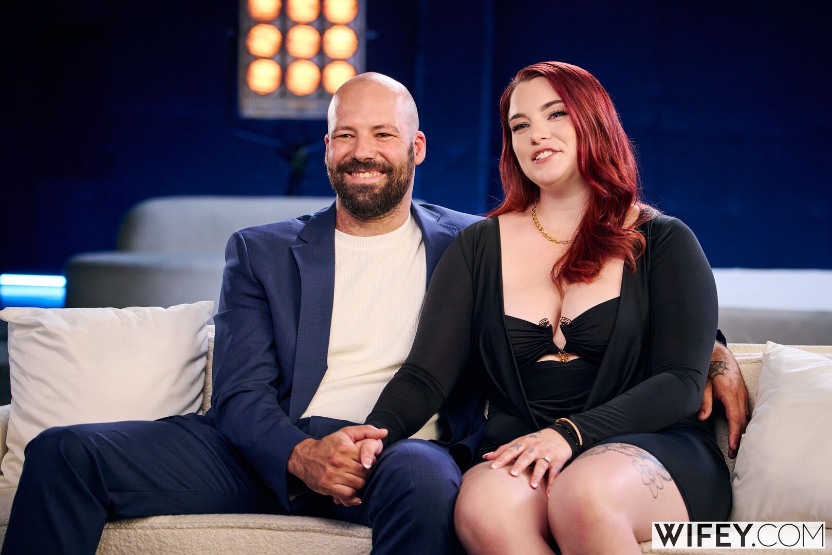 Red Rose And James - Curvy Redhead Gets Stretched Out By BBC