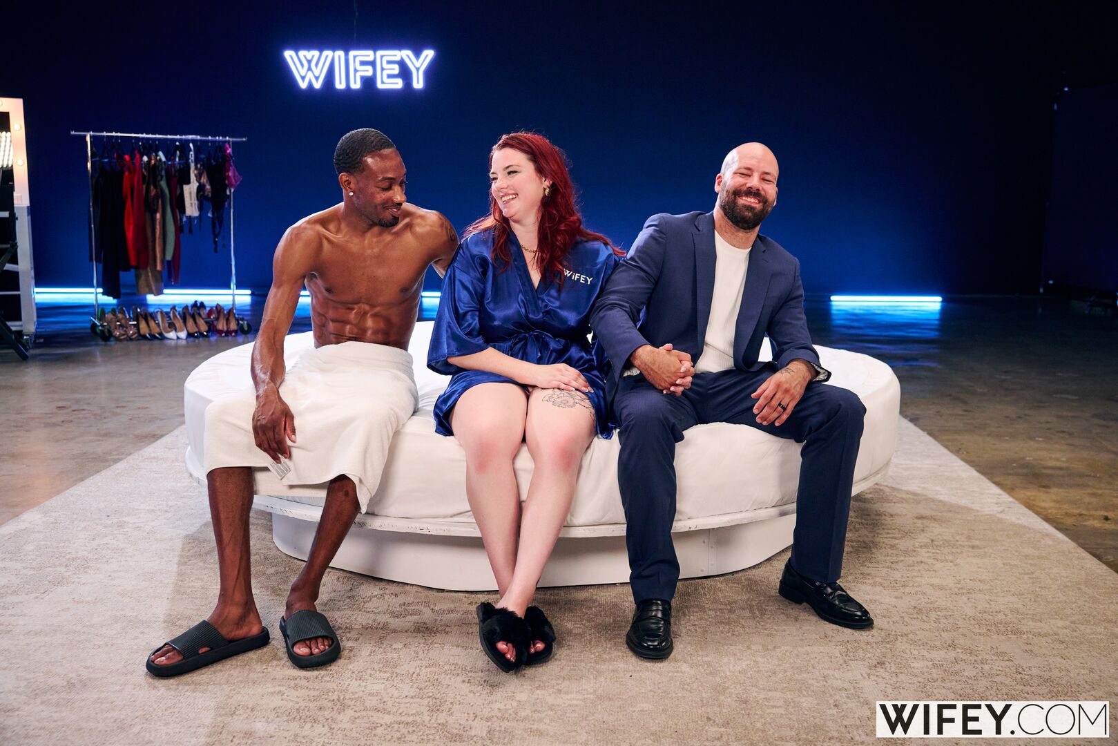 Red Rose And James - Curvy Redhead Gets Stretched Out By BBC