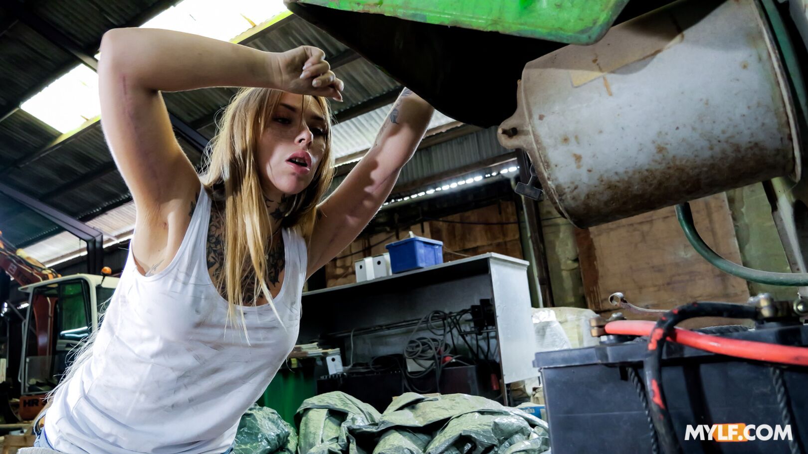 Milf Mechanic Puts Client In His Place (Kimberly Crush's Debut)