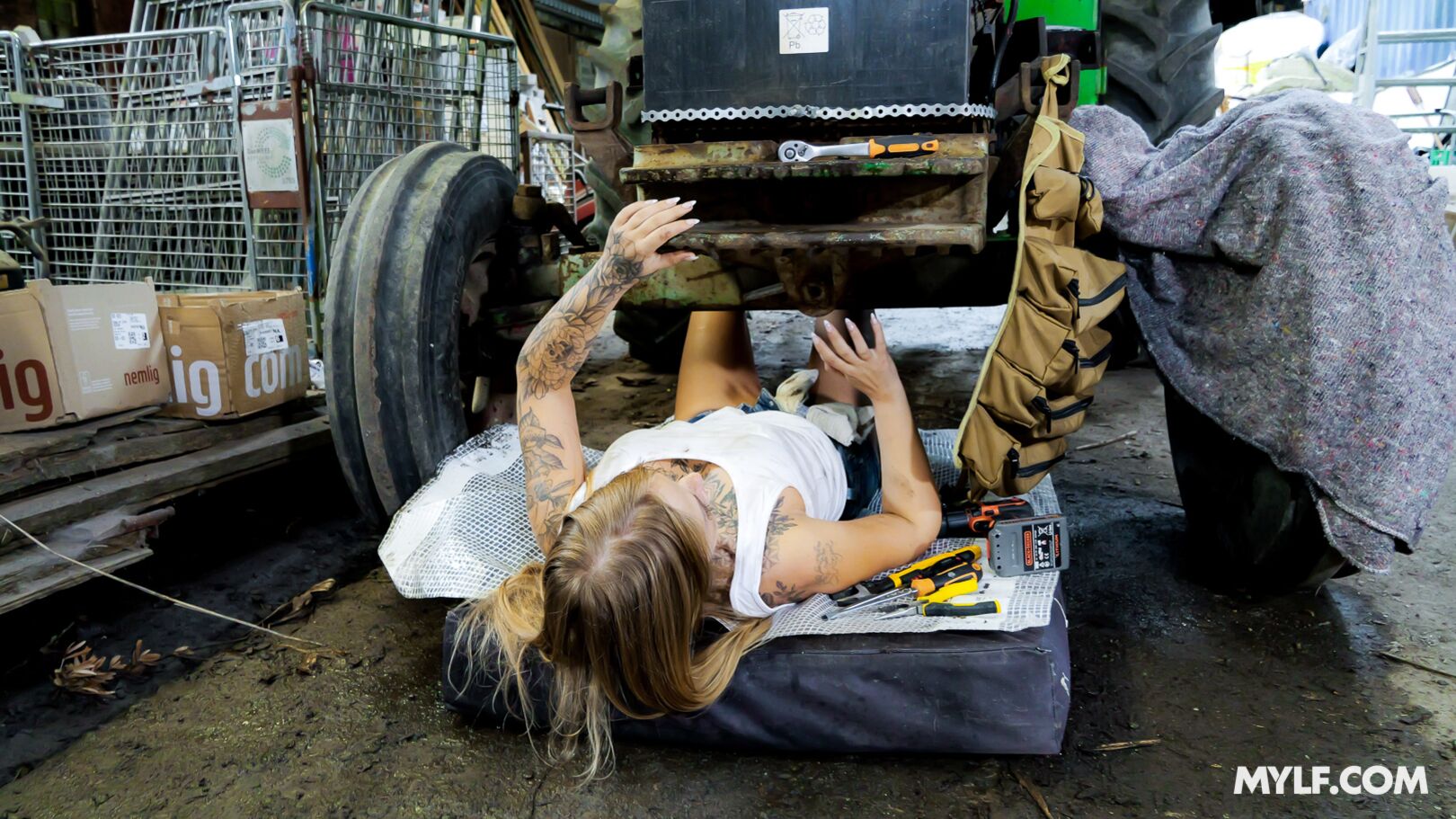 Milf Mechanic Puts Client In His Place (Kimberly Crush's Debut)