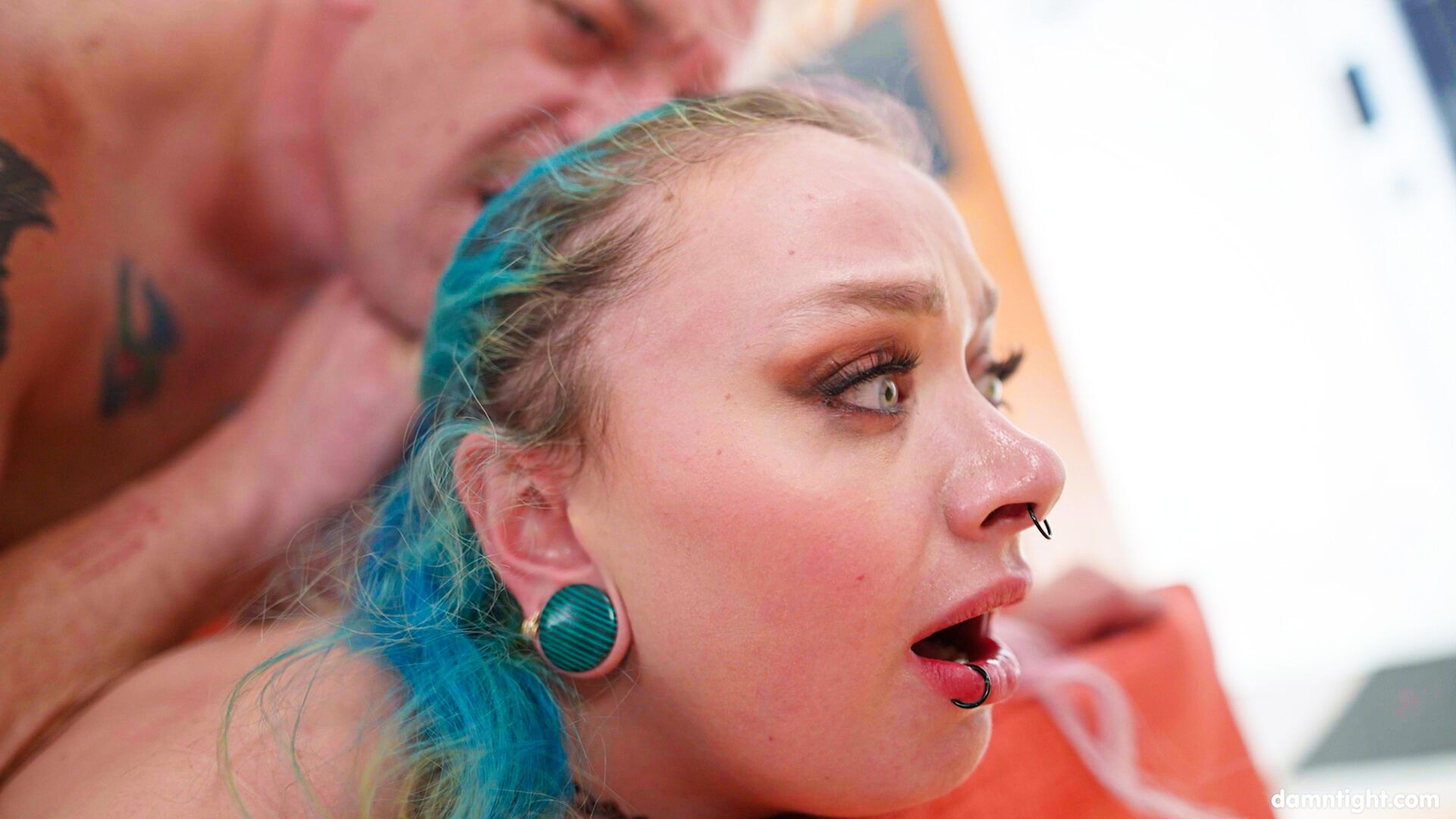 Stuck in her ass
