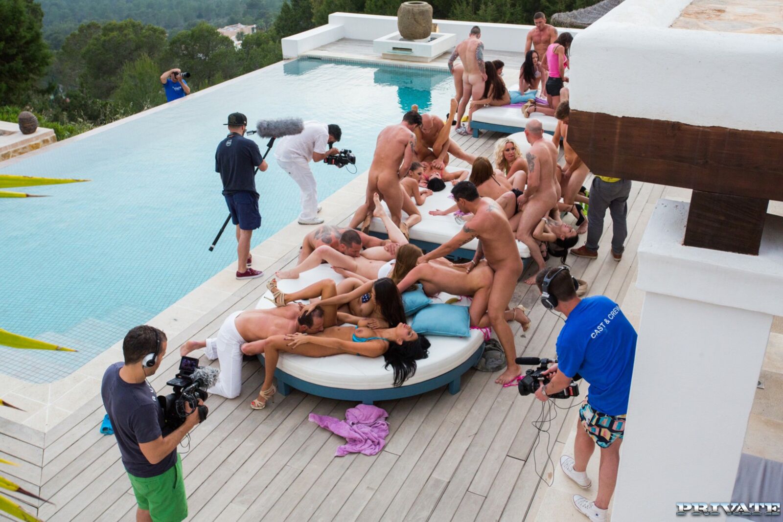 The biggest orgy ever seen in Ibiza celebrating Henessy's Birthday