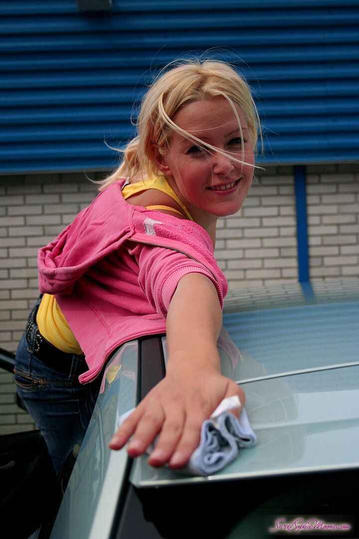 Washing my car