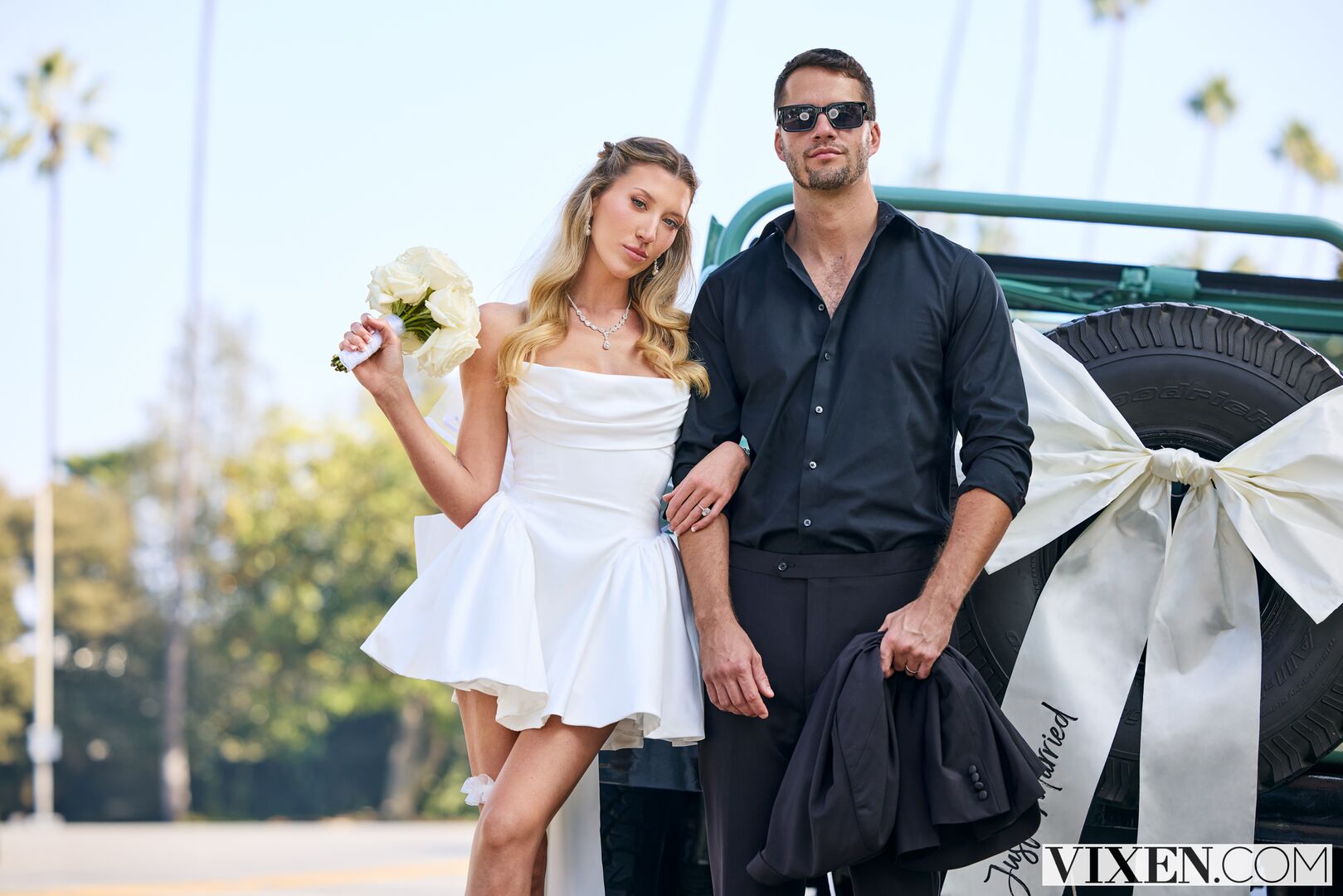 Gorgeous Blonde Bride Rides His Hard Cock