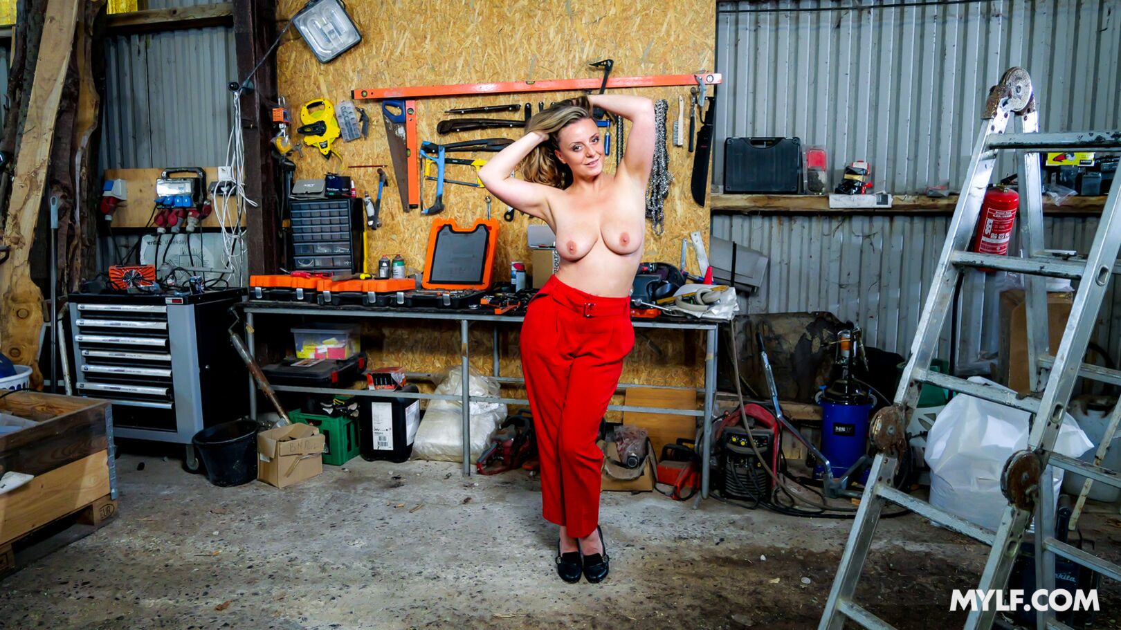 “Ever Fuck Your Boss at Work?” Construction MILF Drills Better Than Me! (Denice K’s Debut)