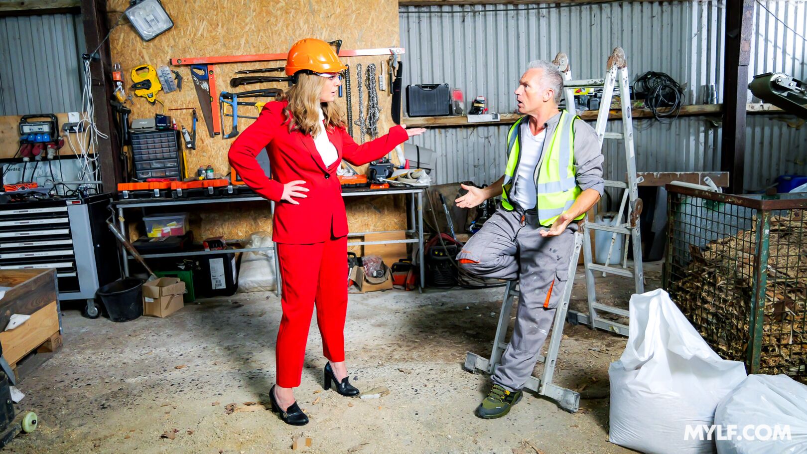 “Ever Fuck Your Boss at Work?” Construction MILF Drills Better Than Me! (Denice K’s Debut)