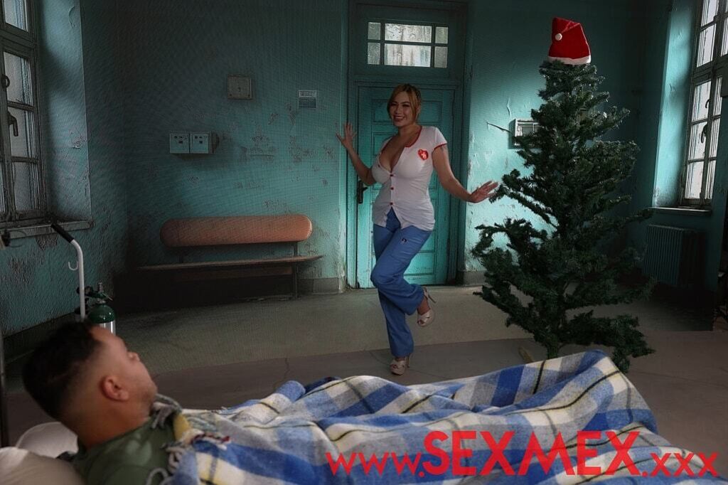 BUSTY NURSE FULFILLS A CHRISTMAS WISH . Anai Loves