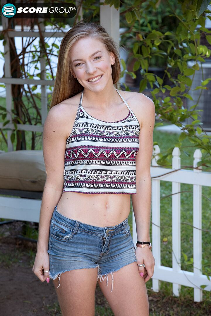 Luna is a blonde college coed with a sweet, pink slit and perky tits.
