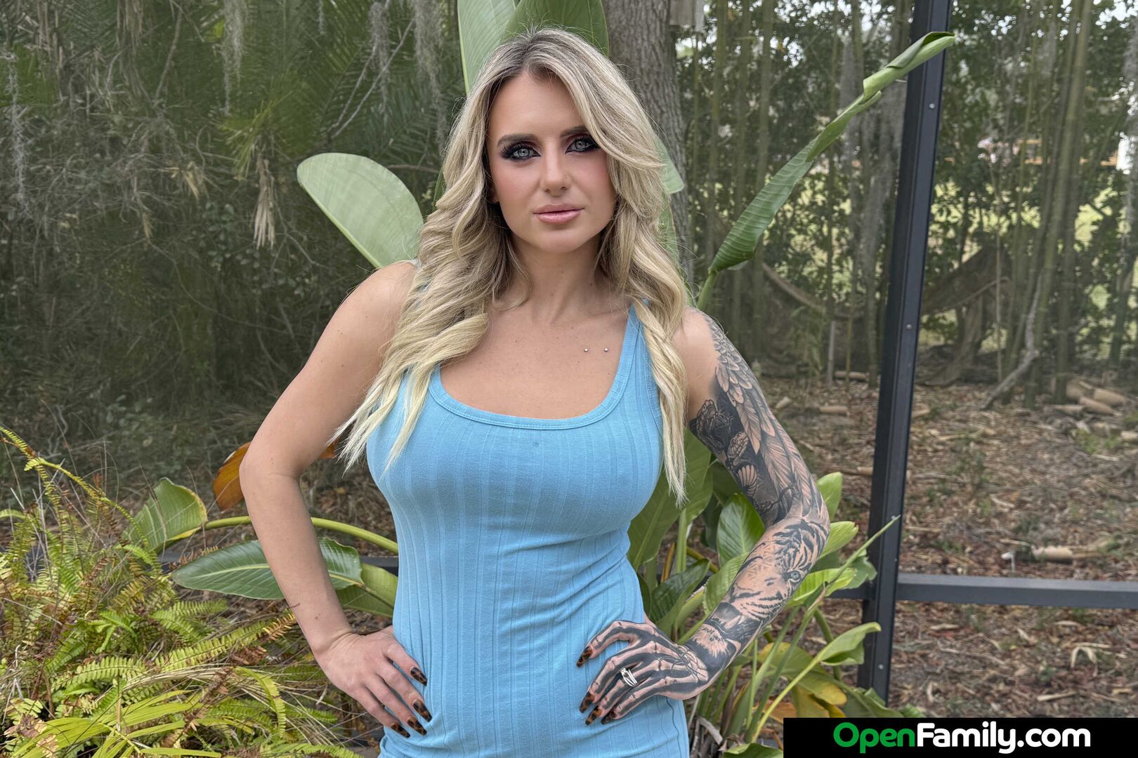 Blonde bombshell anastasia shades loves to fuck in an open family