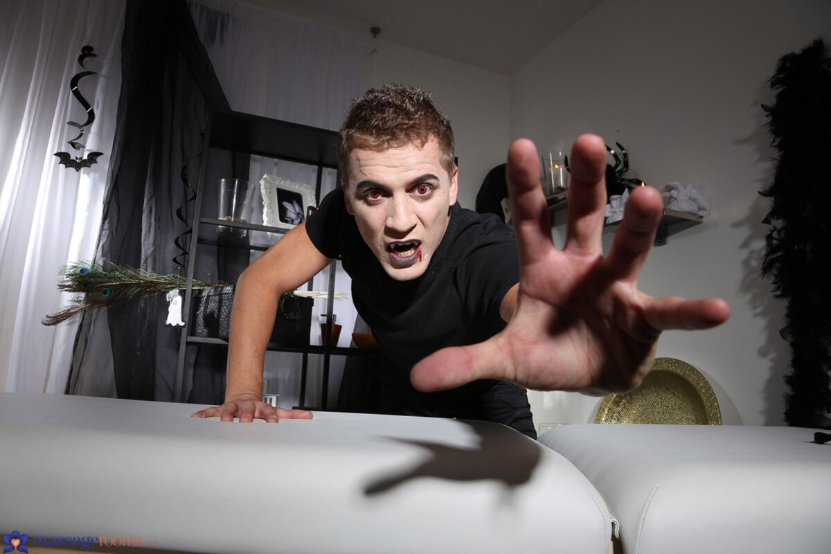 Sexy Vampire Masseur Fucks A Horny Brunette