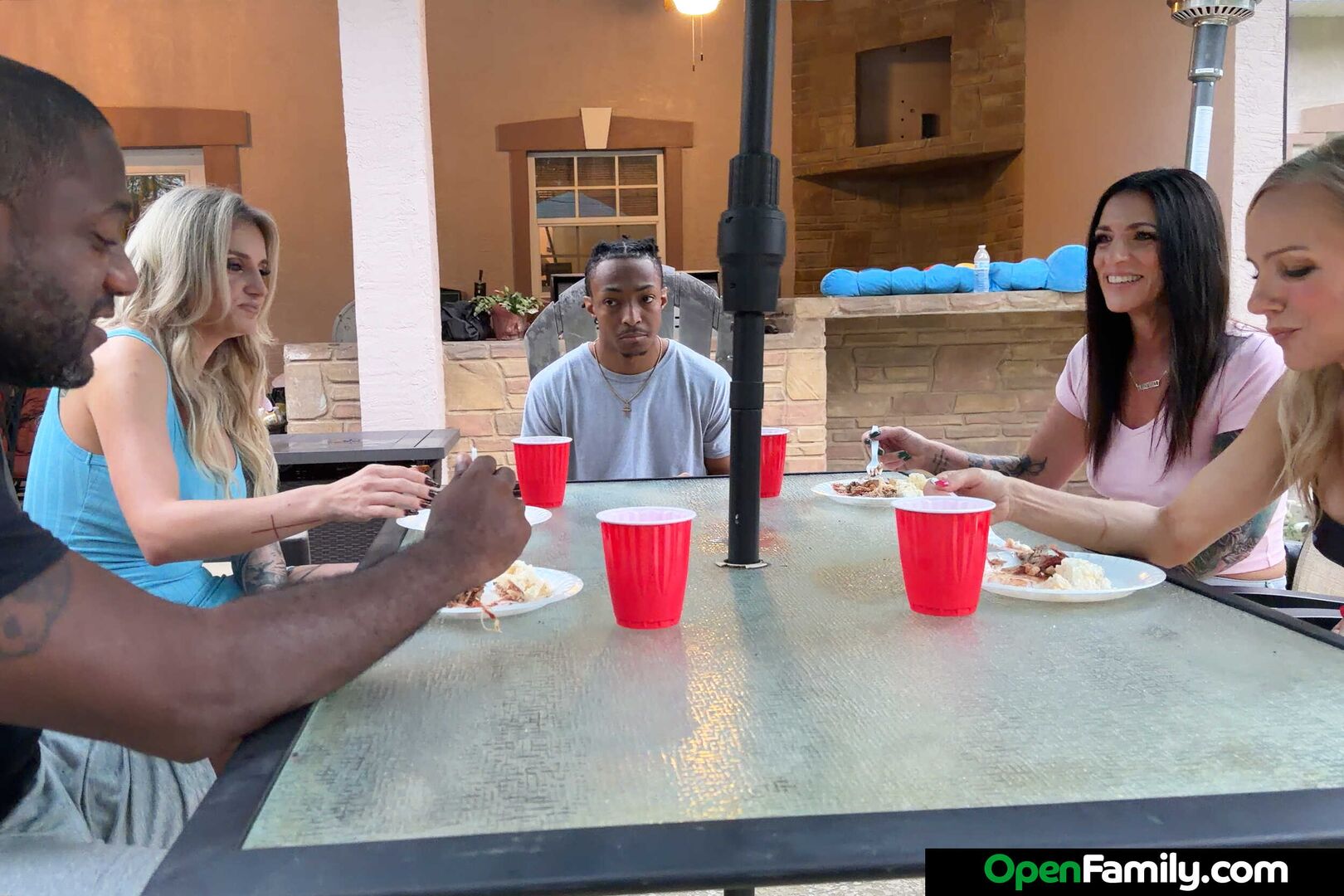 Sexy Maria May gets a pounding by two big black cocks