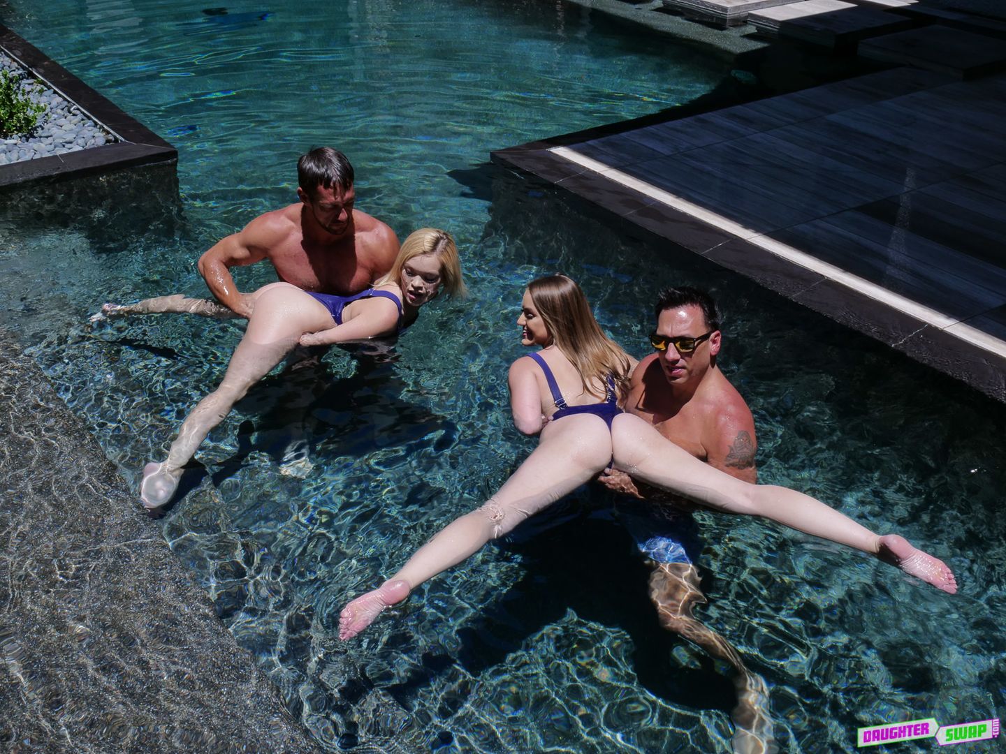 Steamy Daughter Pool Sex