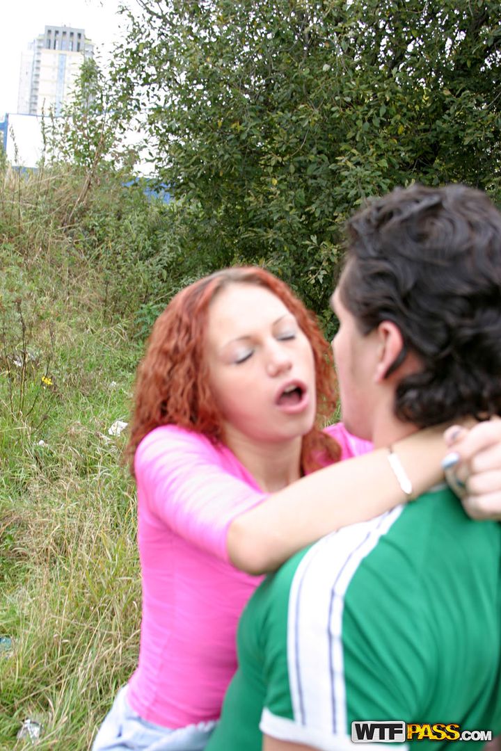 Redhead in anal pick up sex video