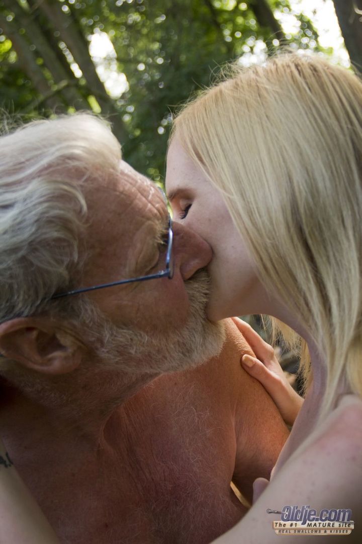 Threesome With an Old Woodcutter